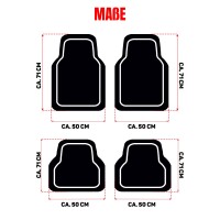 Gummi Fußmatten Set (4-tlg) passend für Fiat Doblo 2