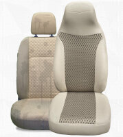 Schonbezüge für Wohnmobil Ducato Boxer Jumper 2er Set in Beige (804)