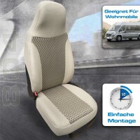 Schonbezüge für Wohnmobil Ducato Boxer Jumper 2er Set in Beige (804)