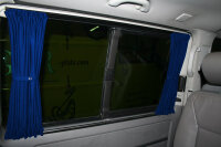 Maß Gardinen für VW T5 T6 T6.1 Caravelle lang Heckklappe (713) in Blau