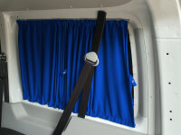 Maß Gardinen für VW T5 T6 T6.1 Transporter lang mit Flügeltür (719) in Blau