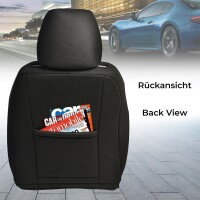 Nissan Townstar Baujahr ab 2021 kompatible Schonbezüge in Schwarz/Blau KT106