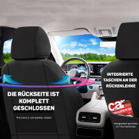 Nissan Townstar Baujahr ab 2021 kompatible Schonbezüge in Schwarz/Blau KT106