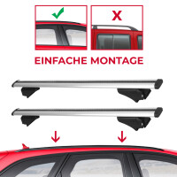 Querträger Dachträger Grundträger mit Schloss für Hyundai Tucson NX4 in Grau