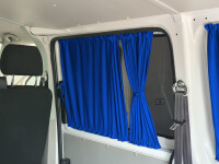 Maß Gardinen für VW T5 T6 T6.1 Transporter lang mit Flügeltür (719) in Blau