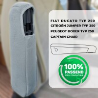 Wohnmobil Armlehnenbezug Typ 1 für Fiat Ducato, Peugeot Boxer, Citroen Jumper Grau