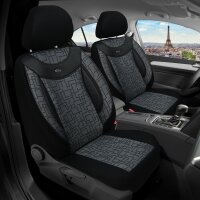 Chevrolet Captiva Baujahr 2006-2018 kompatible Schonbezüge in Schwarz/Grau 01