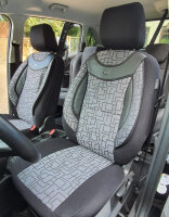 Ford C-Max 2 Baujahr 2010-2019 kompatible Schonbezüge in Schwarz/Grau 01