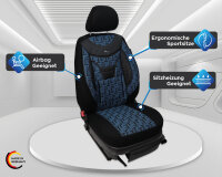 Ford C-Max 2 Baujahr 2010-2019 kompatible Schonbezüge in Schwarz/Blau 904