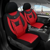 Peugeot 2008 2 Baujahr ab 2019 kompatible Schonbezüge in Schwarz/Rot 903