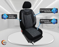 Seat Altea Baujahr 2004-2015 kompatible Schonbezüge in Schwarz/Grau 01