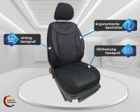 Seat Exeo Baujahr 2009-2013 kompatible Schonbezüge in Schwarz/Grau Muster 05