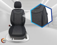 Seat Exeo Baujahr 2009-2013 kompatible Schonbezüge in Schwarz/Grau Muster 05