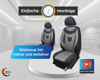 Seat Exeo Baujahr 2009-2013 kompatible Schonbezüge in Grau 908