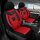 Seat Leon 1 1M Baujahr 1999-2005 kompatible Schonbezüge in Schwarz/Rot 903